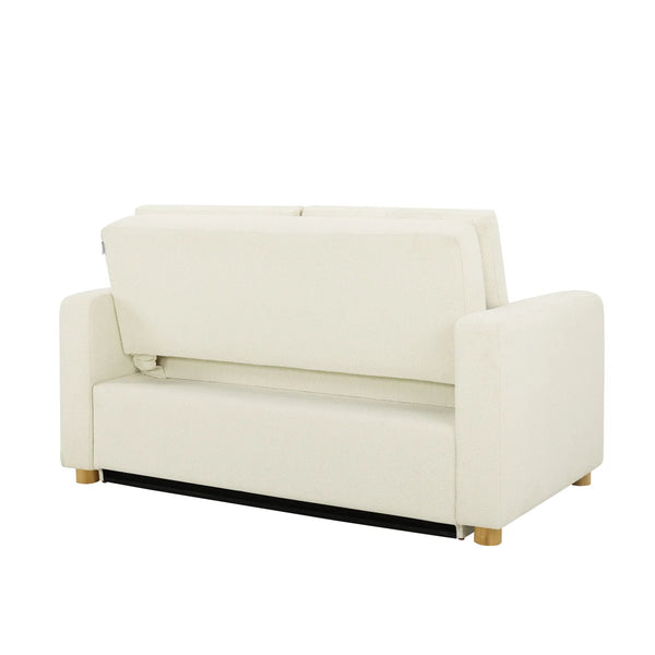 Serta Trinity 66.1" Full Size Convertible Sofa Bed Loveseat, Dream Coil Comfort, Easy Assembly  Wooden Bazar