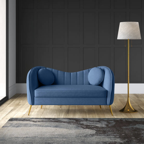 Sidwell Upholstered 64.6'' Loveseat  Wooden Bazar