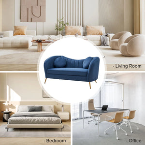 Sidwell Upholstered 64.6'' Loveseat  Wooden Bazar
