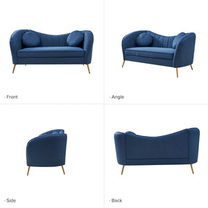 Sidwell Upholstered 64.6'' Loveseat  Wooden Bazar