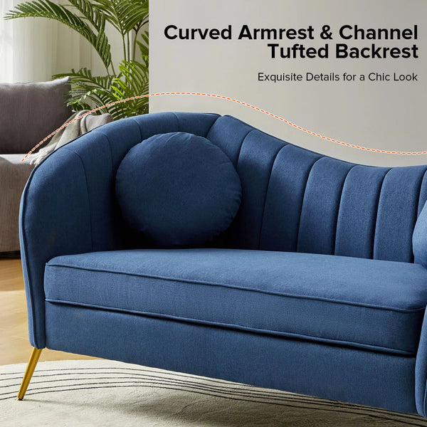 Sidwell Upholstered 64.6'' Loveseat  Wooden Bazar