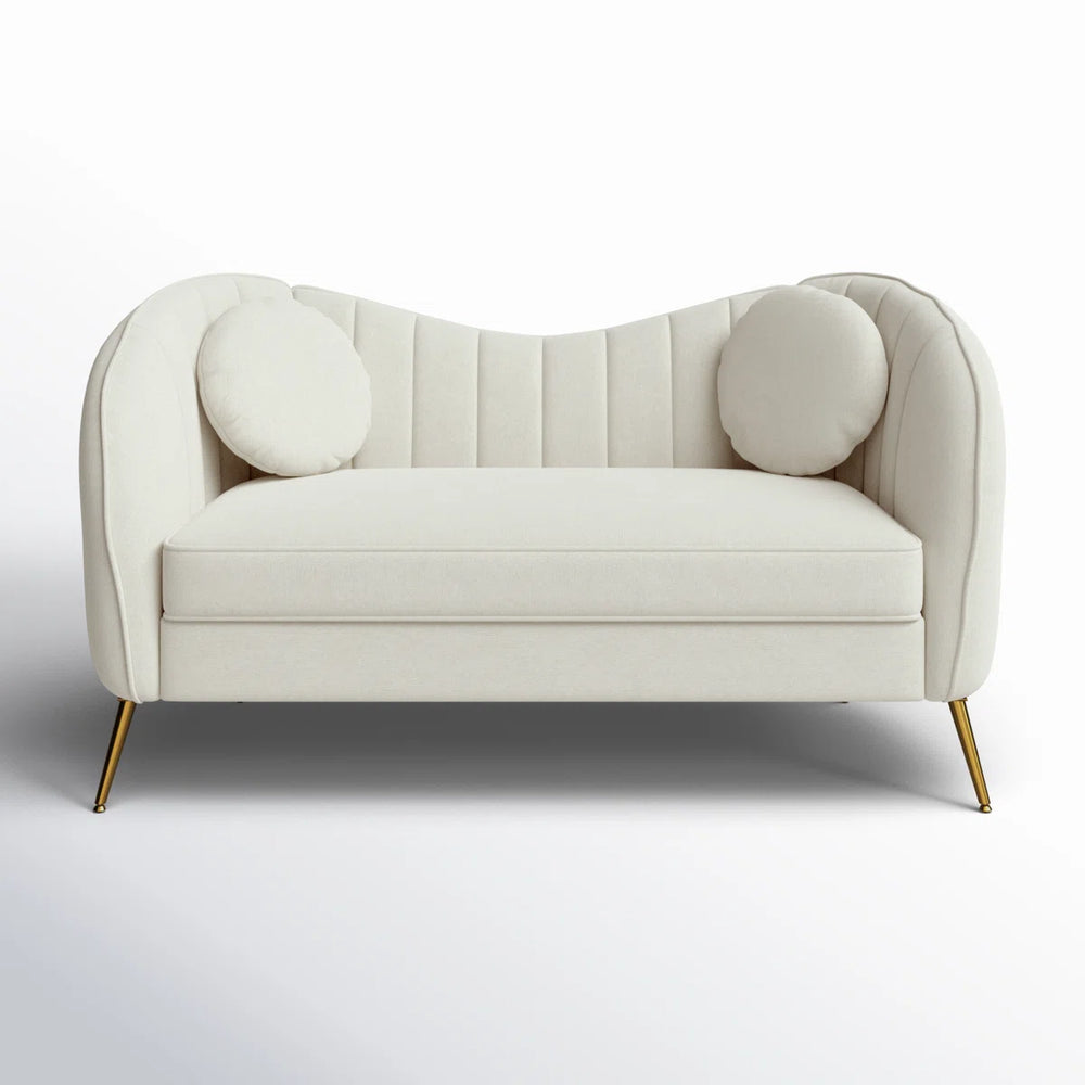 Sidwell Upholstered 64.6'' Loveseat  Wooden Bazar