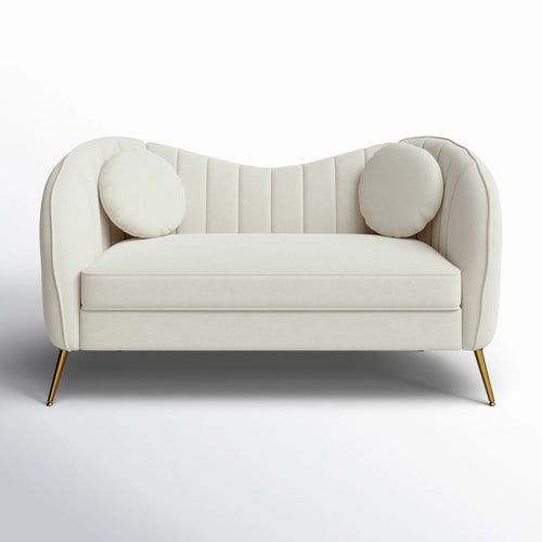 Sidwell Upholstered 64.6'' Loveseat  Wooden Bazar