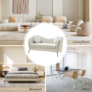 Sidwell Upholstered 64.6'' Loveseat  Wooden Bazar