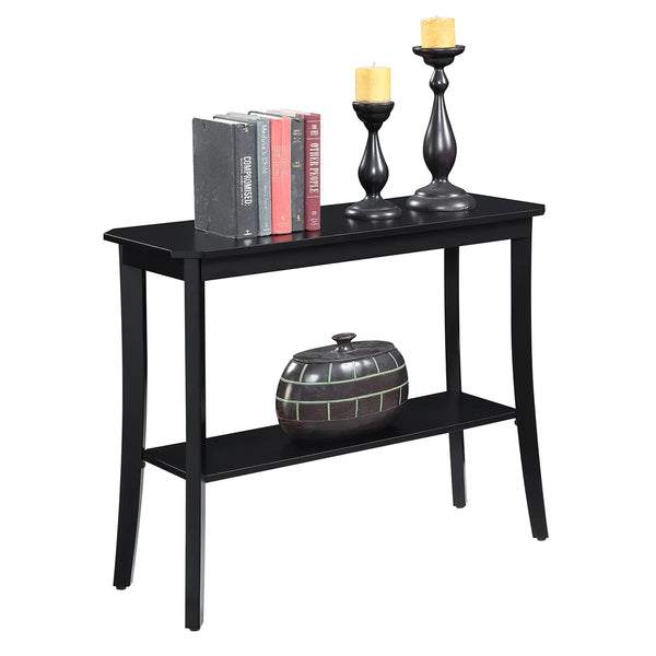 Console Table with Storage for Entryway, Hallway & Living Room  Wooden Bazar