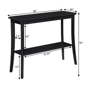 Console Table with Storage for Entryway, Hallway & Living Room  Wooden Bazar