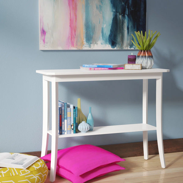 Console Table with Storage for Entryway, Hallway & Living Room  Wooden Bazar