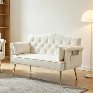 Sofa, Living Room Sofa, Loveseat, Modern Sofa, White Sofa  Wooden Bazar