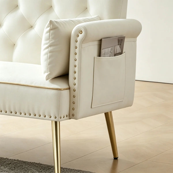 Sofa, Living Room Sofa, Loveseat, Modern Sofa, White Sofa  Wooden Bazar