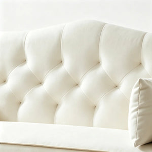 Sofa, Living Room Sofa, Loveseat, Modern Sofa, White Sofa  Wooden Bazar