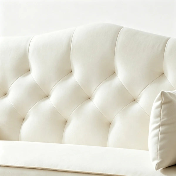 Sofa, Living Room Sofa, Loveseat, Modern Sofa, White Sofa  Wooden Bazar