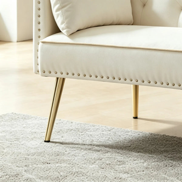 Sofa, Living Room Sofa, Loveseat, Modern Sofa, White Sofa  Wooden Bazar