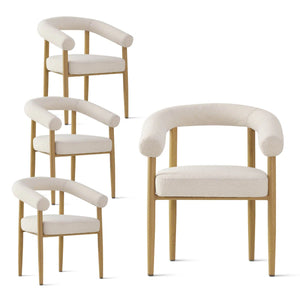 5-Pieces Round Dining Table Sets - Wooden Bazar