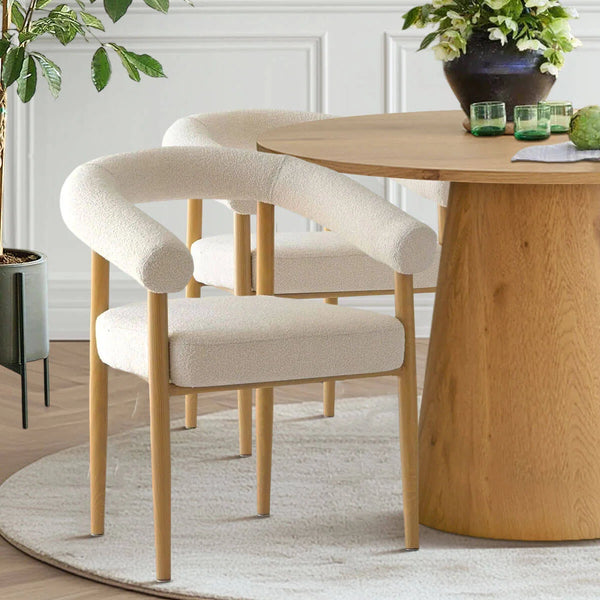 5-Pieces Round Dining Table Sets - Wooden Bazar