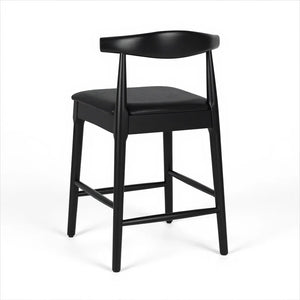 Solid Wood Bar Stool With Footrest 2 Packs 20'' Height (Set of 2)  Wooden Bazar