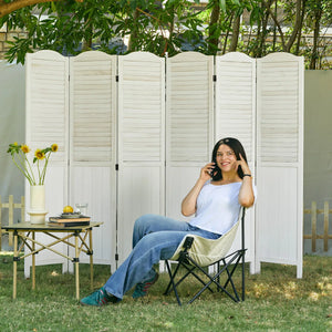 Solid Wood Folding Louvered Privacy Screen Room Divider Partition  Wooden Bazar