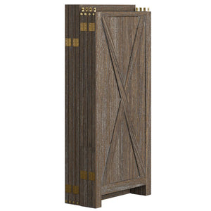Folding Solid Wood Room Partition  Wooden Bazar