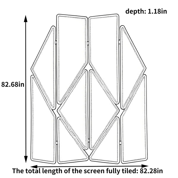 Vintage Solid Wood Rattan Folding Room Divider  Wooden Bazar