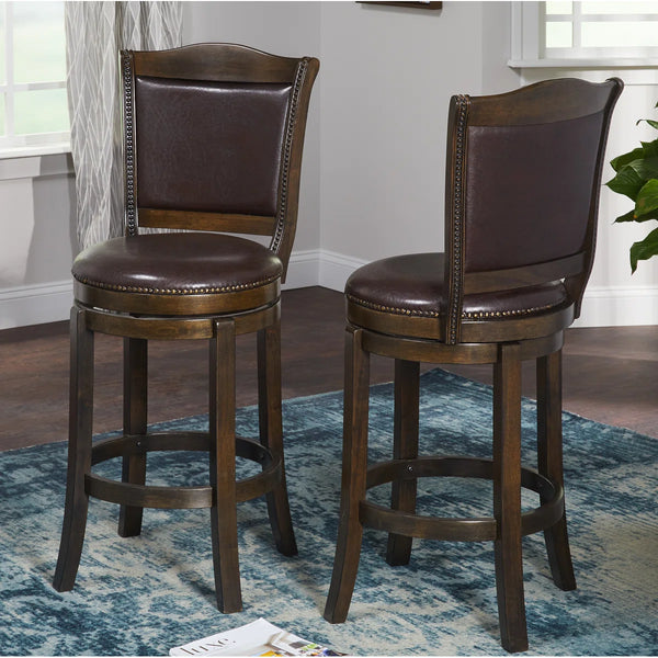Strang Counter Stool (Set of 2)  Wooden Bazar