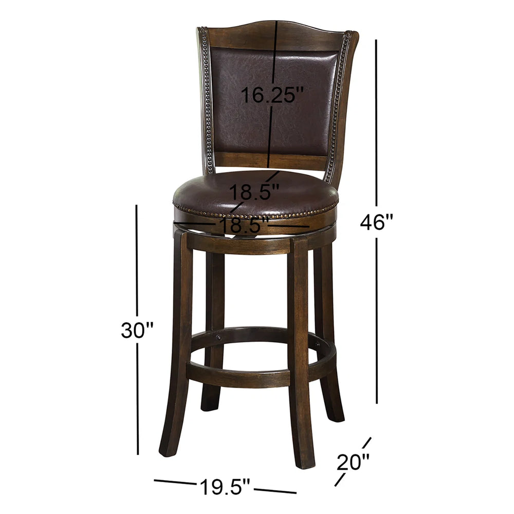 Strang Counter Stool (Set of 2)  Wooden Bazar
