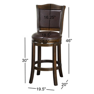 Strang Counter Stool (Set of 2)  Wooden Bazar