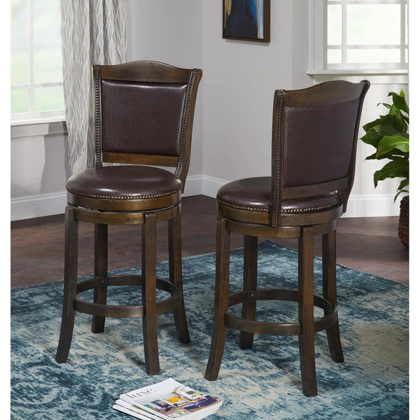 Strang Counter Stool (Set of 2)  Wooden Bazar