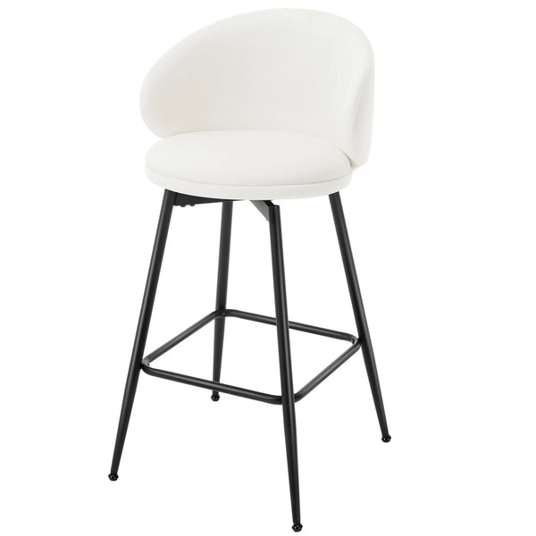 Swivel Upholstered Bar Stools  Wooden Bazar