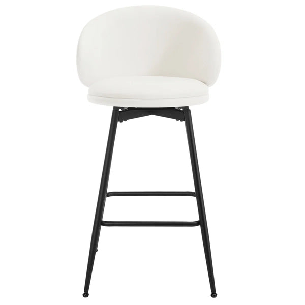 Swivel Upholstered Bar Stools  Wooden Bazar