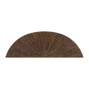 Half Moon Console Table for Entryway, Hallway & Behind Sofa  Wooden Bazar