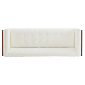 Nillen Fabric Upholstered 3-Seater Sofa - Wooden Bazar
