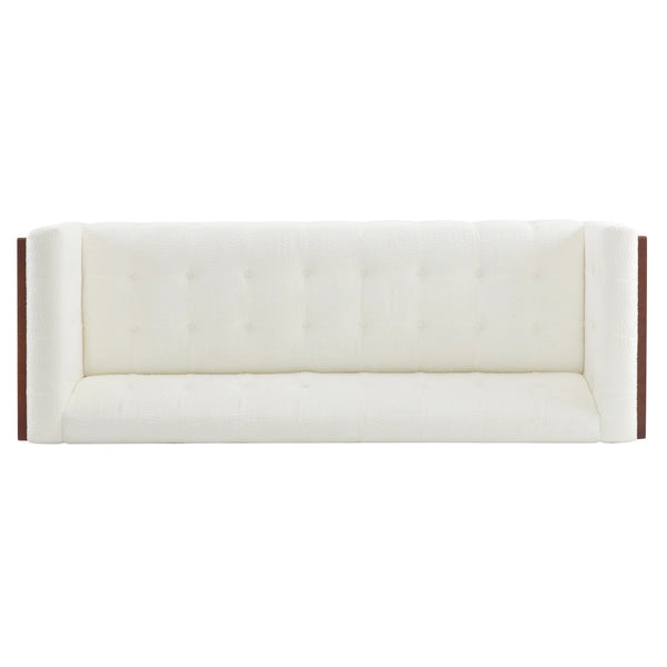 Nillen Fabric Upholstered 3-Seater Sofa - Wooden Bazar