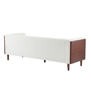 Nillen Fabric Upholstered 3-Seater Sofa - Wooden Bazar