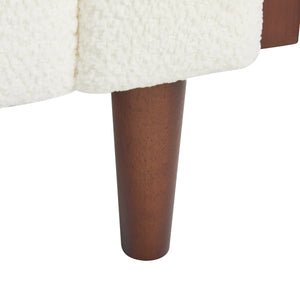 Nillen Fabric Upholstered 3-Seater Sofa - Wooden Bazar