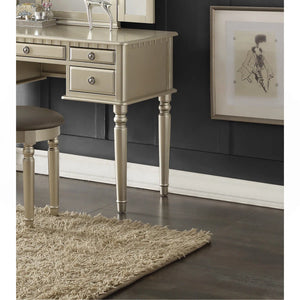 Torrance Modern Vanity Table with Mirror & Storage.  Wooden Bazar