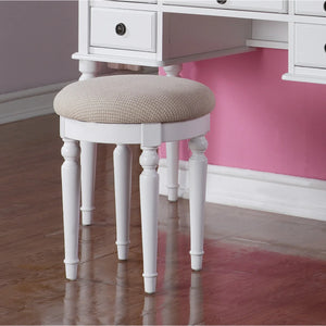 Torrance Modern Vanity Table with Mirror & Storage.  Wooden Bazar