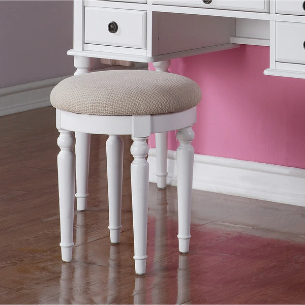 Torrance Modern Vanity Table with Mirror & Storage.  Wooden Bazar