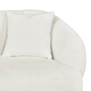 Valette Contemporary Curved Bouclé Upholstered Sectional Sofa With Plush Seating And Sculptural Silhouette  Wooden Bazar