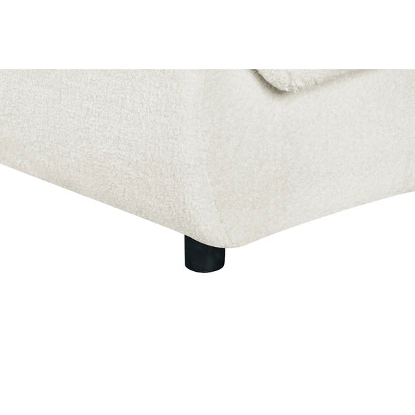 Valette Contemporary Curved Bouclé Upholstered Sectional Sofa With Plush Seating And Sculptural Silhouette  Wooden Bazar