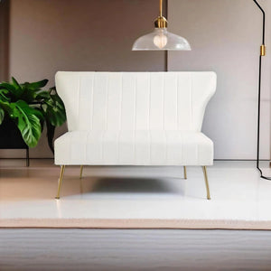 Reception Loveseat Wooden Bazar