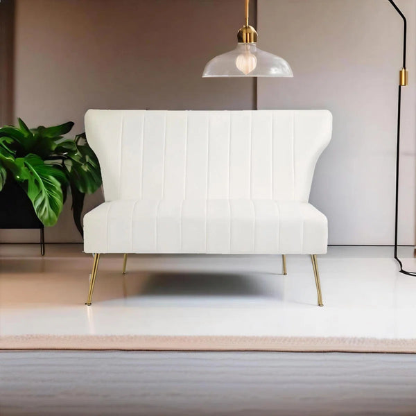 Reception Loveseat Wooden Bazar