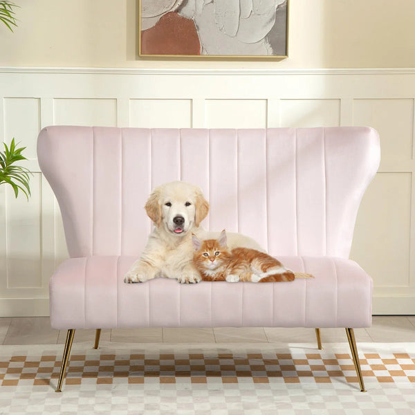 Reception Loveseat Wooden Bazar