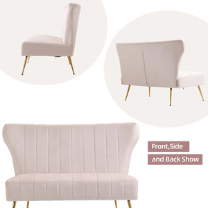 Reception Loveseat Wooden Bazar