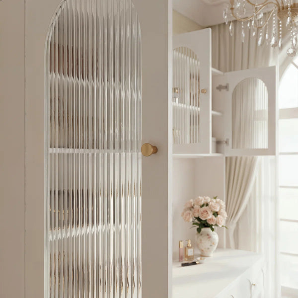 Versatile Vanity Desk With Massive Storage  Wooden Bazar