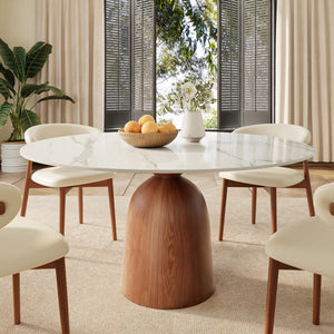 Kitchen Dining Table Set Farmhouse Round Pedestal (1 Table 8 Chairs)