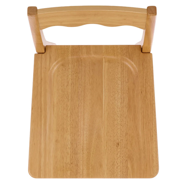Vicki Rosetty Scallop-Back Counter Stool  Wooden Bazar