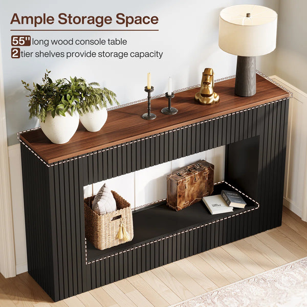 Vladut Manufactured Wood Storage Console Table  Wooden Bazar