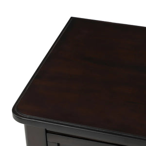 Weinman Modern Rustic Narrow Console Table with 3 Drawers & Bottom Shelf  Wooden Bazar