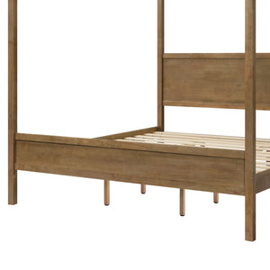 Kenbrio Upholstered Canopy Bed - Wooden bazar