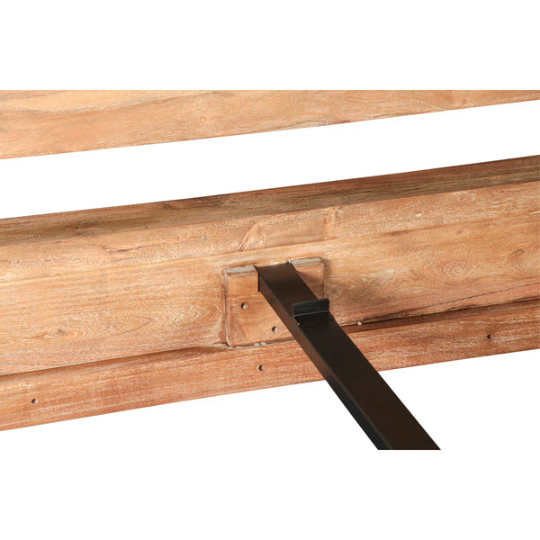 Carryon Canopy Bed In Brushed Acacia - Wooden Bazar
