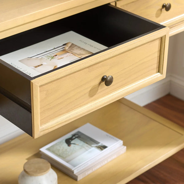 Modern Console Table for Entryway, Hallway, or Living Room  Wooden Bazar